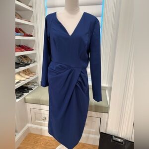 NWT Kay Unger Modele Twist Front Sheath Dress size 10